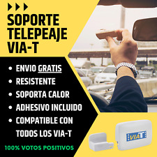 Soporte Telepeaje Via-T Cristal Coche Camion Peaje Pinza ViaT anclaje luna segunda mano  Embacar hacia Argentina