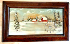 Barn snow painting for sale  Pleasanton