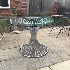 54 glass round dining table for sale  Riverside