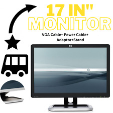 Monitor de tela de computador barato TFT LCD 17 polegadas VGA CABOS DE ALIMENTAÇÃO SUPORTE GRAU A comprar usado  Enviando para Brazil