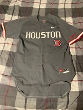 Camiseta deportiva de béisbol Nike Houston Cougars 2009/2010 de Coach Travis Tully talla 44 gris segunda mano  Embacar hacia Mexico