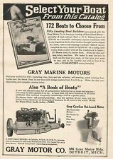 1915 Gray Marine Motors Antique Print Ad Boat Builders Catalog Outboard Motor for sale  Canada