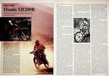 1981 Honda XR200R Trail Test - Artigo de motocicleta vintage de 5 páginas comprar usado  Enviando para Brazil