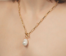 Perlenkette vergoldet 46cm gebraucht kaufen  Hamburg