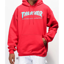 Moletom com capuz Thrasher tamanho S masculino Skate Mag radical pulôver vermelho conforto  comprar usado  Enviando para Brazil