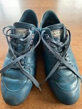 Gucci leather trainers for sale  LOUGHTON