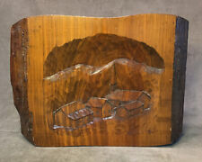 Used, Vintage Church & Town Pine Slab Carving by Tom Hurd Folk Art Beautiful for sale  Shipping to South Africa