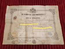 Diploma laurea 1895 usato  Seravezza
