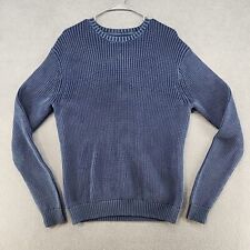 Suéter Goodthreads masculino tamanho médio malha pulôver gola redonda azul pesado comprar usado  Enviando para Brazil