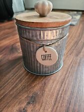 Galvanized coffee canister for sale  Fletcher
