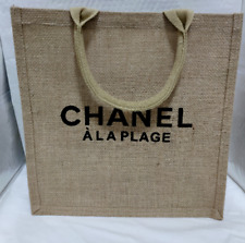 Elegante CHANEL Belleza Cosméticos Maquillaje Bolsa Bolsa Bolsa De Compras Bolso de Mano Lino segunda mano  Embacar hacia Mexico