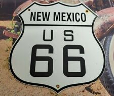 OLD VINTAGE STATE OF NEW MEXICO US HIGHWAY ROUTE 66 PORCELAIN ROADWAY ROAD SIGN for sale  Shipping to Canada