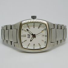 Reloj analógico de cuarzo de acero inoxidable CAT YC141 para hombre talla Batería nueva de 7 3/4 segunda mano  Embacar hacia Argentina