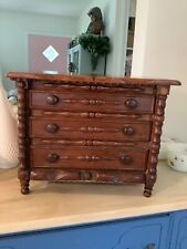 antique wooden box small chest drawers Adirondack style for sale  Shipping to South Africa