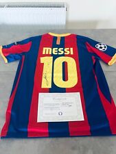 Camisa final da Liga dos Campeões Lionel Messi #10 2011 assinada BARCELONA FC + CERTIFICADO DE AUTENTICIDADE comprar usado  Enviando para Brazil