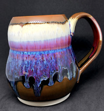 Taza de café de estudio de cerámica de arándano y almendra de cerámica esmaltada, usado segunda mano  Embacar hacia Argentina
