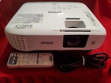 Epson Powerlite X39 H855A 3LCD 3500 Lumens HDMI Projector 2045 Hours -TESTED-, used for sale  Shipping to South Africa