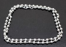 "Hermoso collar de cadena de joyería de plata esterlina 925 damde talla 20-22" segunda mano  Embacar hacia Argentina