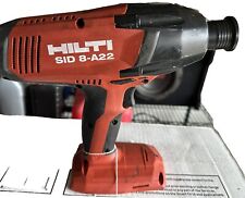 HILTI TOOL 7/16  Hex Cordless SID 8-A22 Impact Driver TOOL ONLY NEW., used for sale  Shipping to South Africa