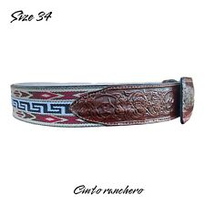 Leather belt cowboy for sale  Santa Maria