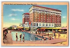 Usado, Cartão postal Cape May New Jersey NJ hotel almirante e piscina 1954 vintage comprar usado  Enviando para Brazil