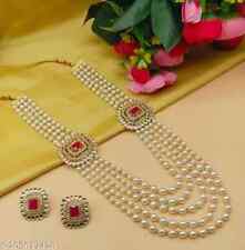 Gold Plated Jhumka Earrings Indian Bollywood Choker Necklace Bridal Jewelry Set for sale  Shipping to South Africa