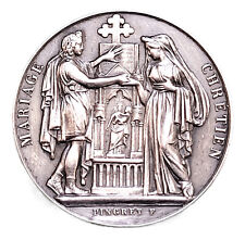 Medaille mariage. argent d'occasion  Fécamp