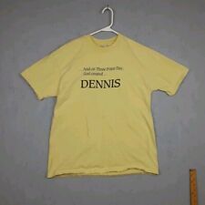Camiseta vintage Hanes Beefy para hombre XL amarilla baloncesto deportes años 90 años 80 Dennis NBA segunda mano  Embacar hacia Argentina