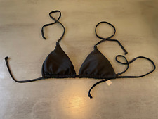 black string triangle VICTORIAS SECRET   swimsuit bikini top size  large for sale  Shipping to South Africa