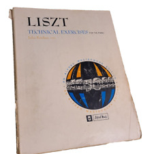 Ejercicios Técnicos Liszt para Piano Alfred Obra Maestra Edición Julio Esteban segunda mano  Embacar hacia Argentina