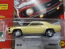 Johnny Lightning White Lightning 50th anniversary 69 Chevy Camaro SS yellow for sale  Shipping to South Africa