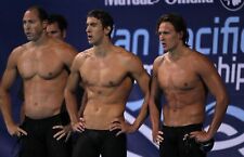 Jason Lezak, Michael Phelps i Ryan Lochte 8x10 zdjęcie celebrytka nadruk, używany na sprzedaż  Wysyłka do Poland