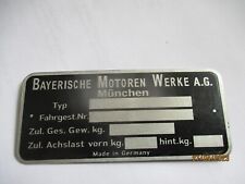 Typenschild bmw pkw gebraucht kaufen  Goch