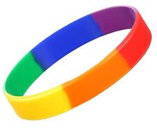 Rainbow silicone bracelet for sale  Lutz