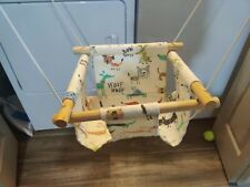 Asiento columpio colgante de lona para bebé hamaca silla de juguete perro garabatos segunda mano  Embacar hacia Argentina