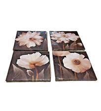 Canvas Wall Art Simple Life White Flowers Floral Brown 4 Panels MOYEDECOR ART for sale  Shipping to South Africa