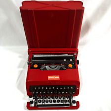 Olivetti Valentine Typewriter Red bucket Vintage  from Japan w/  Case Spain for sale  Shipping to South Africa