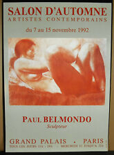 Affiche originale salon d'automne Paul Belmo,do sculpteur au Grand Palais 1992 segunda mano  Embacar hacia Argentina