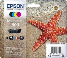 Juego de 4 cartuchos originales Epson 603 XP 3100 3105 4100 4105 WF 2830 2835 2850 segunda mano  Embacar hacia Argentina