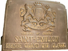 Placa de parede RARA placa de vinho Chateau Grand Cru Classé Saint Emilion França 20”x16” comprar usado  Enviando para Brazil