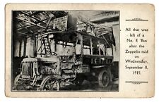 Londres. Ônibus a motor após Zeppelin Raid, 1915. comprar usado  Enviando para Brazil