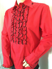 Frilled red shirt for sale  PLYMOUTH