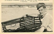 Canada Baie de Chaleur - Lobster Fisherman old sepia postcard for sale  Shipping to South Africa