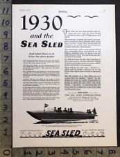 1930 sea sled for sale  Branch