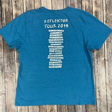 Camisa Arcade Fire Reflektor 2014 turnê europeia XL azul concerto merch promocional indie comprar usado  Enviando para Brazil