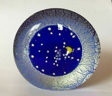 Tagliapietra Masters Vetrai Murano Blue Sparky Night Sky Star Moon paperweight for sale  Shipping to South Africa