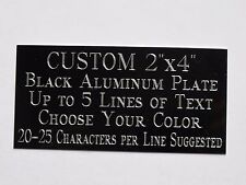 Custom engraved plate for sale  Ladysmith