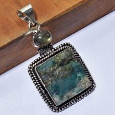 Moss Agate Rough Labradorite Ethnic Handmade Pendant Jewelry 2.32" AP 71512 for sale  Shipping to Canada
