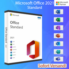 Microsoft Office 2021 Standard Word Exel Outlook PowerPoint Teams NEU DE gebraucht kaufen  Glauchau