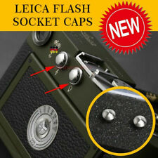 Flash Socket Plug Cover Socket Caps Fot Leica M3/M2/M1/MD Silver/Gold Color 2pcs til salg  Sendes til Denmark
